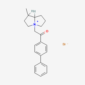molecular formula C22H26BrNO B1209743 N-4-Phenylphenacylheliotridanium CAS No. 72586-42-6