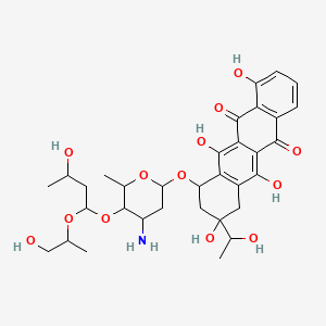 molecular formula C33H43NO13 B1209746 4-Hydroxybaumycinol A1 CAS No. 78366-46-8
