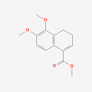 molecular formula C14H16O4 B12097493 Methyl 5,6-dimethoxy-3,4-dihydronaphthalene-1-carboxylate 
