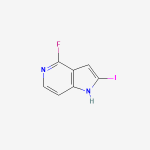 molecular formula C7H4FIN2 B12097499 4-fluoro-2-iodo-1H-pyrrolo[3,2-c]pyridine 