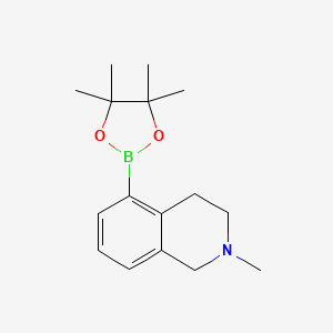 molecular formula C16H24BNO2 B12097501 2-Methyl-5-(4,4,5,5-tetramethyl-1,3,2-dioxaborolan-2-yl)-1,2,3,4-tetrahydroisoquinoline 