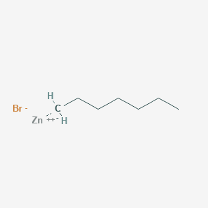 molecular formula C7H15BrZn B12097520 Heptylzinc bromide 0.5M solution IN 