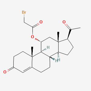 molecular formula C23H31BrO4 B1209754 11alpha-Bromoacetoxyprogesterone CAS No. 36049-50-0