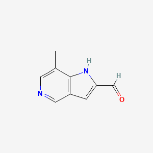molecular formula C9H8N2O B12097555 7-Methyl-1H-pyrrolo[3,2-c]pyridine-2-carbaldehyde CAS No. 1427504-59-3