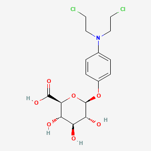 4-(Bis(2-chloroethyl)amino)phenyl beta-D-glucopyranosiduronic acid