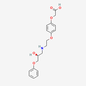 2-[4-[2-[[(2S)-2-hydroxy-3-phenoxypropyl]amino]ethoxy]phenoxy]acetic acid
