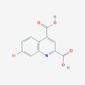 molecular formula C11H6BrNO4 B12097610 7-Bromoquinoline-2,4-dicarboxylic acid 