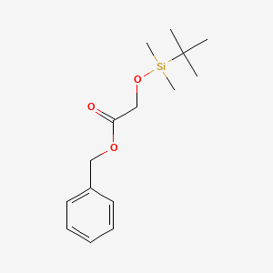 molecular formula C15H24O3Si B12097665 Benzyl {[tert-butyl(dimethyl)silyl]oxy}acetate CAS No. 115118-86-0