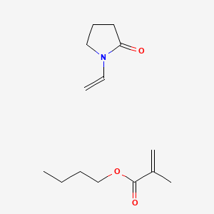 molecular formula C14H23NO3 B1209767 Butyl 2-methylprop-2-enoate;1-ethenylpyrrolidin-2-one CAS No. 29014-50-4