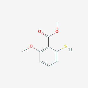 molecular formula C9H10O3S B12097923 Methyl 2-mercapto-6-methoxybenzoate 