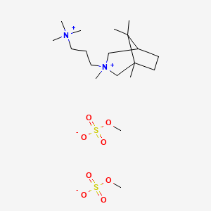 molecular formula C18H39N2O4S+ B1209798 Trimethidinium methosulfate CAS No. 14149-43-0