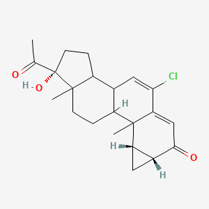 molecular formula C22H27ClO3 B1209799 Ciproterone 
