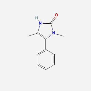 molecular formula C11H12N2O B1209801 1,4-Dimethyl-5-phenyl-2-imidazolinone CAS No. 22199-48-0