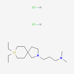 molecular formula C17H38Cl2GeN2 B1209802 Spirogermanium hydrochloride CAS No. 41992-22-7