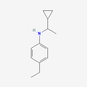 molecular formula C13H19N B12098045 N-(1-Cyclopropylethyl)-4-ethylaniline 