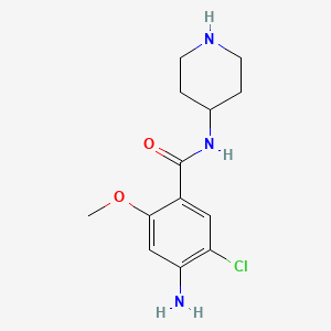 4-Amino-5-chloro-2-methoxy-N-piperidin-4-YL-benzamide