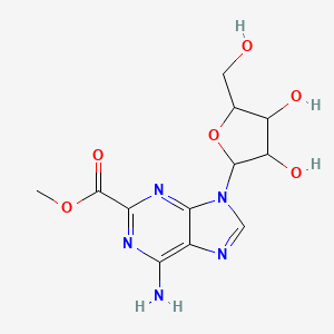 molecular formula C12H15N5O6 B12098075 2-Methoxycarbonyl adenosine 