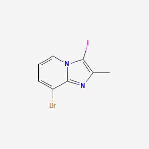 molecular formula C8H6BrIN2 B12098100 8-Bromo-3-iodo-2-methyl-imidazo[1,2-a]pyridine 