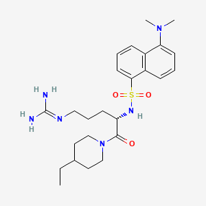 1-(N(sup alpha)-Dansyl-L-arginyl)-4-ethylpiperidine