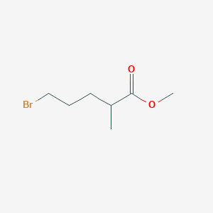 molecular formula C7H13BrO2 B12098160 Methyl 5-bromo-2-methylpentanoate 