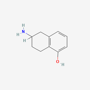 molecular formula C10H13NO B1209819 5-Hydroxy-2-aminotetralin CAS No. 94425-22-6