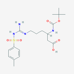 molecular formula C19H30N4O6S B12098191 Boc-beta-Hoarg(Tos)-OH 