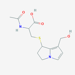 L-Cysteine, N-acetyl-S-(2,3-dihydro-7-(hydroxymethyl)-1H-pyrrolizin-1-yl)-