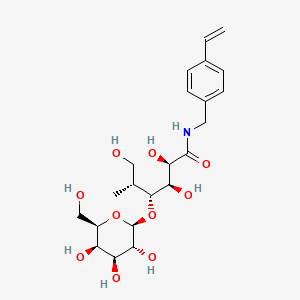 molecular formula C22H33NO10 B1209825 Lactose-carrying polystyrene 