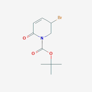 molecular formula C10H14BrNO3 B12098262 1-Boc-5-bromo-5,6-dihydropyridin-2(1H)-one 