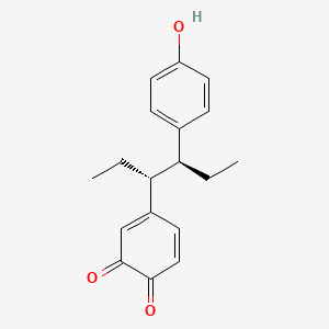 molecular formula C18H20O3 B1209828 3',4'-Hexestrol quinone CAS No. 100551-58-4