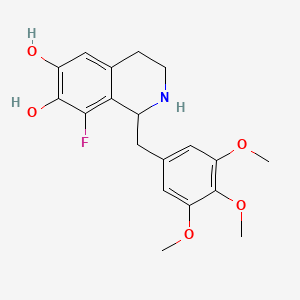 8-Fluoro-1,2,3,4-tetrahydro-1-((3,4,5-trimethoxyphenyl)methyl)-6,7-isoquinolinediol
