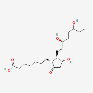 molecular formula C20H34O6 B1209830 7-[(1R,2R,3R)-2-[(3S)-3,6-dihydroxyoct-1-enyl]-3-hydroxy-5-oxocyclopentyl]heptanoic acid 
