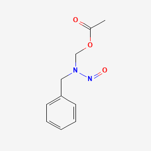 molecular formula C10H12N2O3 B1209833 Acetoxymethylbenzylnitrosamine CAS No. 63531-81-7