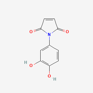 molecular formula C10H7NO4 B1209834 N-(3,4-Dihydroxyphenyl)maleimide CAS No. 71573-09-6
