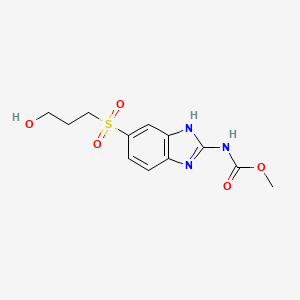 molecular formula C12H15N3O5S B1209844 Albendazole-gamma-hydroxysulphone CAS No. 80983-32-0