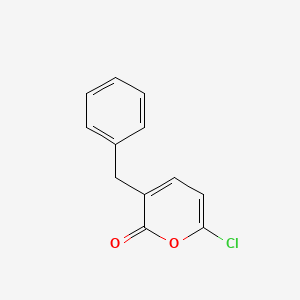 molecular formula C12H9ClO2 B1209848 3-Benzyl-6-chloro-2-pyrone CAS No. 85533-80-8