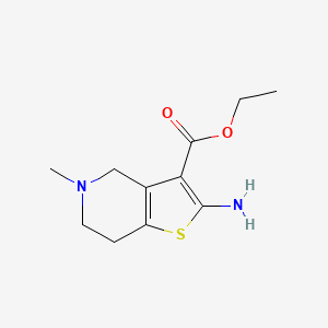 molecular formula C11H16N2O2S B12098482 Ethyl 2-amino-5-methyl-4,5,6,7-tetrahydrothieno[3,2-c]pyridine-3-carboxylate 