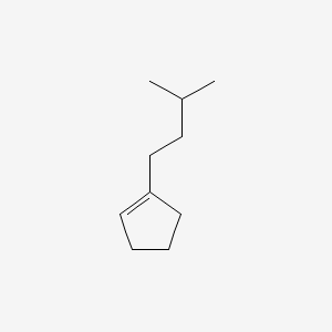 molecular formula C10H18 B1209849 Cyclopentene, 1-(3-methylbutyl)- CAS No. 37689-15-9