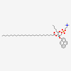 molecular formula C60H96NO8P B1209852 1-Triacontanoyl-2-(pyren-1-yl)hexanoyl-sn-glycero-3-phosphocholine CAS No. 88555-56-0
