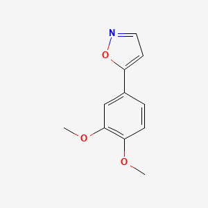molecular formula C11H11NO3 B12098521 5-(3,4-Dimethoxyphenyl)isoxazole 