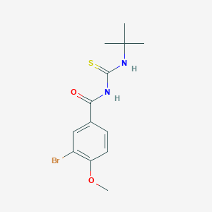 molecular formula C13H17BrN2O2S B1209855 3-bromo-N-(tert-butylcarbamothioyl)-4-methoxybenzamide 