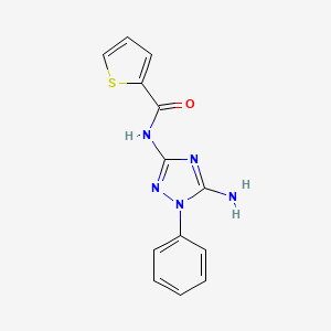 molecular formula C13H11N5OS B1209862 N-(5-amino-1-phenyl-1,2,4-triazol-3-yl)-2-thiophenecarboxamide 