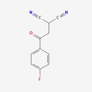 molecular formula C11H7FN2O B12098621 2-[2-(4-Fluorophenyl)-2-oxoethyl]malononitrile 