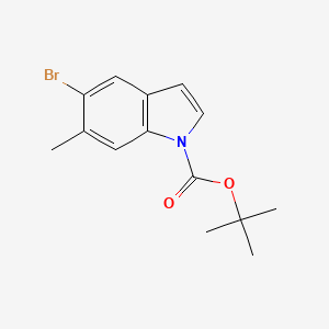 molecular formula C14H16BrNO2 B12098624 tert-Butyl 5-bromo-6-methyl-1H-indole-1-carboxylate 