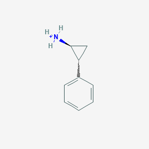 molecular formula C9H12N+ B1209863 (1S,2R)-tranylcypromine(1+) 