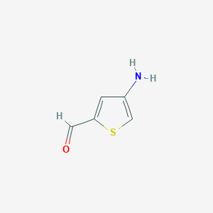 molecular formula C5H5NOS B12098632 4-Aminothiophene-2-carbaldehyde 