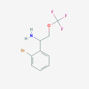 molecular formula C9H9BrF3NO B12098675 1-(2-Bromophenyl)-2-(trifluoromethoxy)ethan-1-amine 