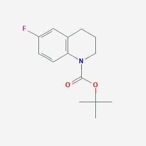 molecular formula C14H18FNO2 B12098683 tert-butyl 6-fluoro-3,4-dihydroquinoline-1(2H)-carboxylate 