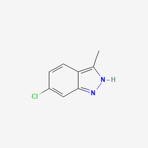 molecular formula C8H7ClN2 B12098685 6-Chloro-3-methyl-1H-indazole 