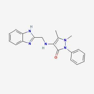 4-(1H-benzimidazol-2-ylmethylamino)-1,5-dimethyl-2-phenyl-3-pyrazolone